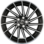 DIEWE WHEELS BRIOSA NERO MACHINED - Schwarz Matt Frontpoliert